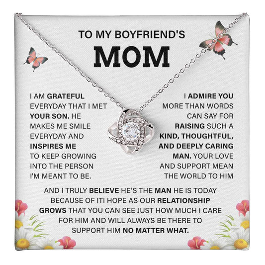 Boyfriend Mom Necklace Gift – Message Card Box
