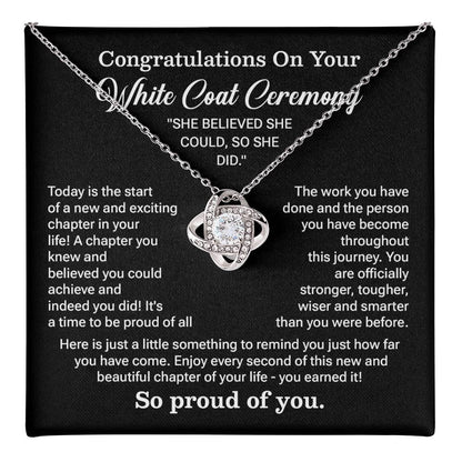 White Coat Ceremony Necklace Gift for women
