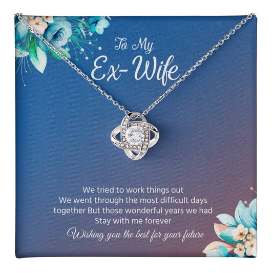 Ex-Wife Necklace Gift – Wishing You the Best Message Card