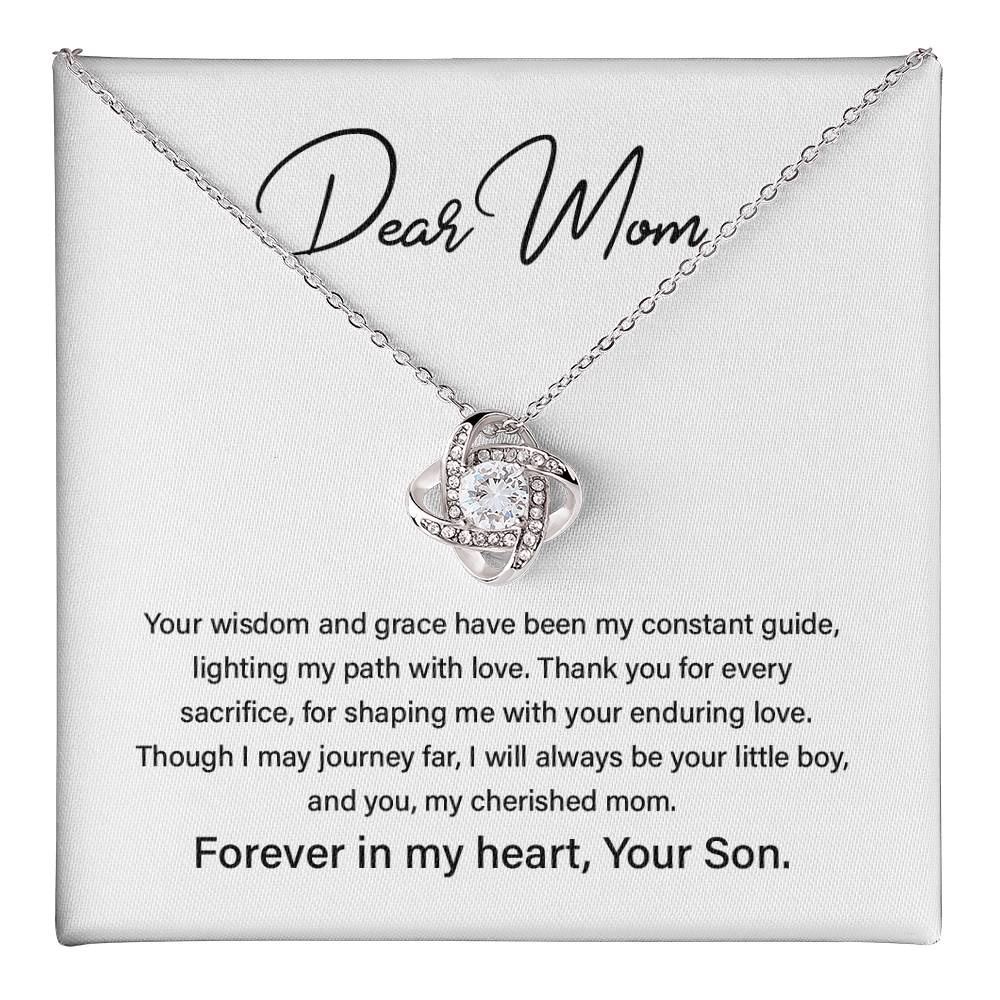 Dear Mom Mother’s Day Necklace For Cherished Mom Best Birthday Gift Thoughtful Anniversary Jewelry Unique Christmas Necklace Thoughtful Necklace With Message Card Just Because Necklace