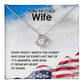 To My Air Force Wife Necklace – Patriotic Gift