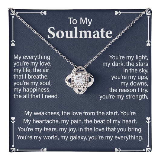 Soulmate Gift Necklace for Partner – with Message Card