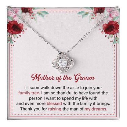 Mother of the Groom Necklace Gift With Message Card