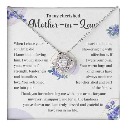 Necklace for Mother-in-law From Bride Wedding Day Gift