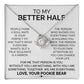 Better Half Necklace Gift from Pookie Bear With Love Card