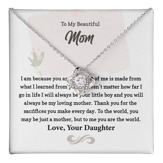 Necklace Gift from Daughter to Loving Mother
