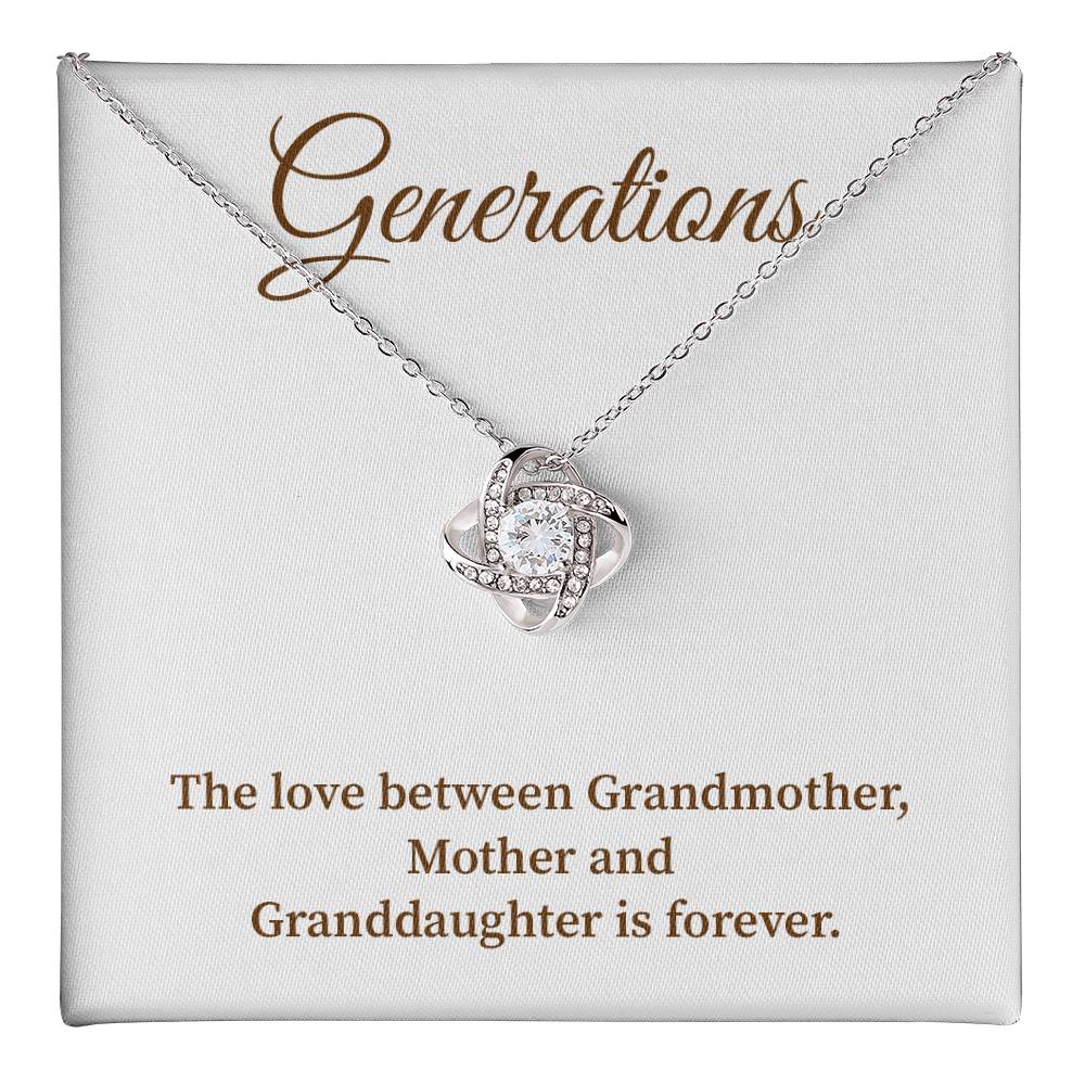 To Our Generations Generations necklace gift Heartfelt gift for family Grandmother mother granddaughter necklace Jewelry gift for mother Generational love jewelry Special gift for family members Sentimental keepsake for family