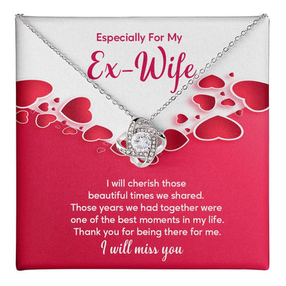Ex-Wife Necklace Gift – Heartfelt Message Card Box