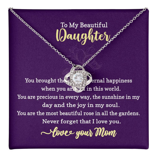 Necklace Gift for Daughter With Message Card