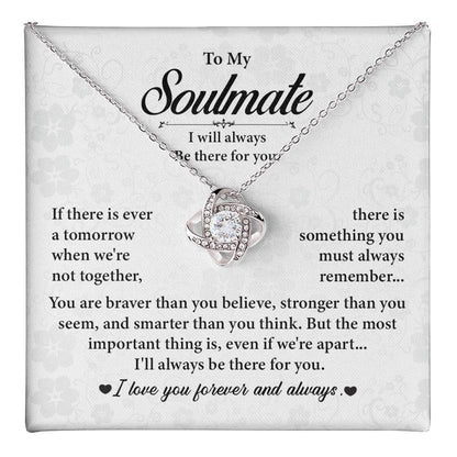Soulmate Necklace Gift for Her – Message Card Box