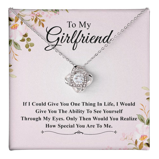 Girlfriend Necklace Gift with Emotional Eyes Message