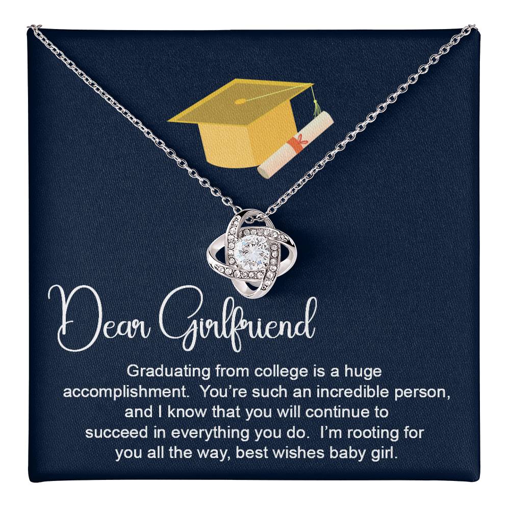 Dear Girlfriend Necklace Girlfriend Graduation Necklace Gift Gift For Graduation Necklace For Girlfriend Proud Of You Graduation Necklace Best Wishes Necklace For Girlfriend Sentimental Gift For Girlfriend Necklace For Girlfriend Necklace For Girlfriend