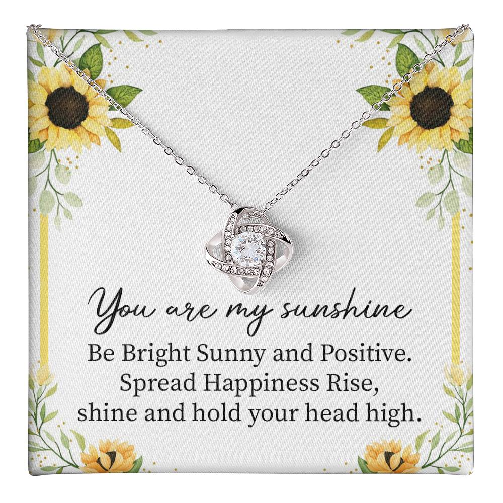 Sunshine Necklace Gift with Positive Message Card