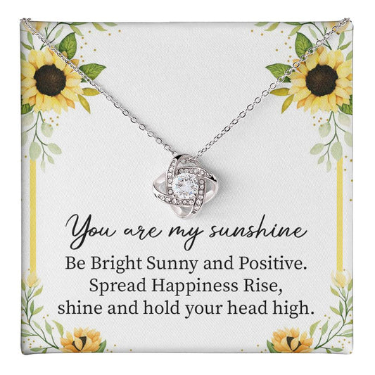 Sunshine Necklace Gift with Positive Message Card