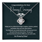 Nurse Pinning Ceremony Necklace Gift for Her With Message