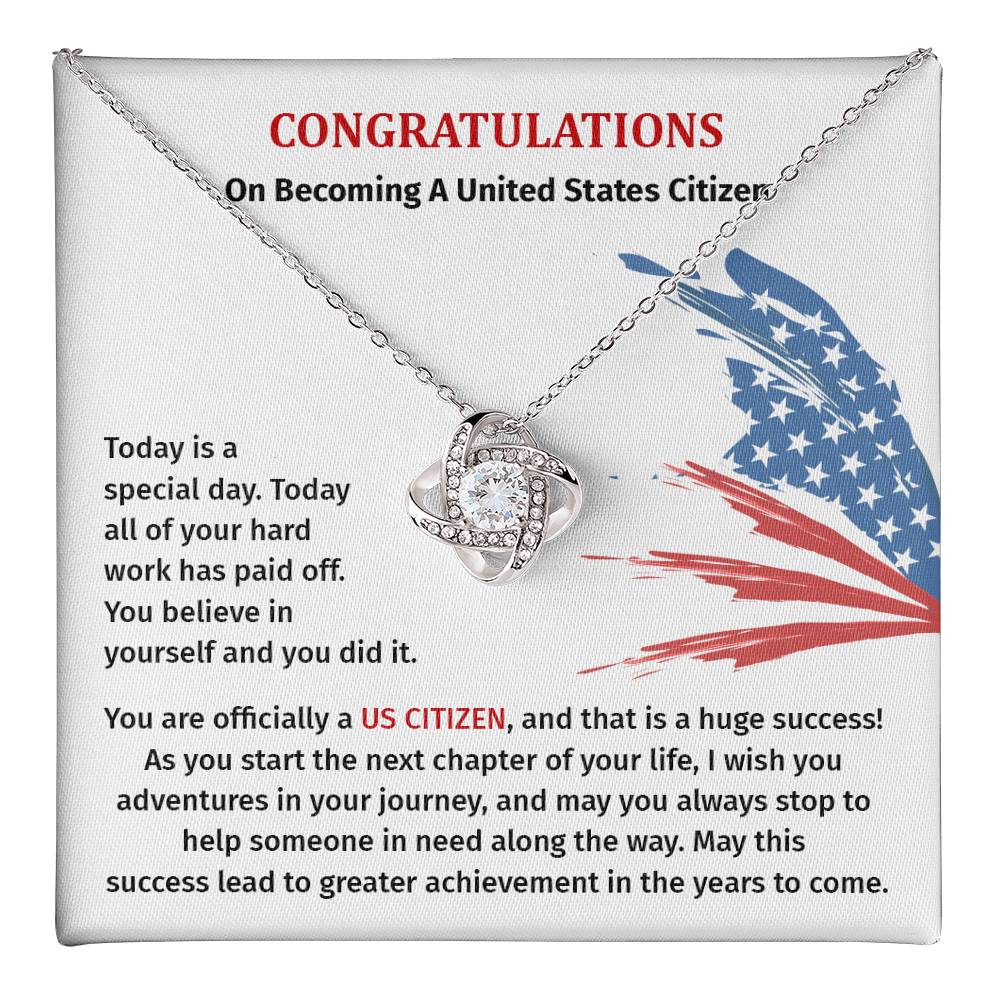 Congratulations Necklace For New U.s. Citizen Necklace For New U.s. Citizen Gift For U.s. Citizenship Success Jewelry For New U.s. Citizen Necklace For Bright And Hopeful Future Jewelry For Citizenship Celebration Gift For Citizenship Milestone