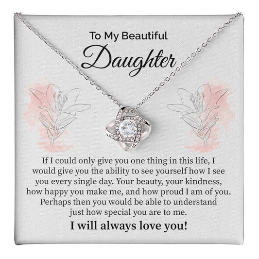 Daughter Gift from Parents with Message Card and Necklace