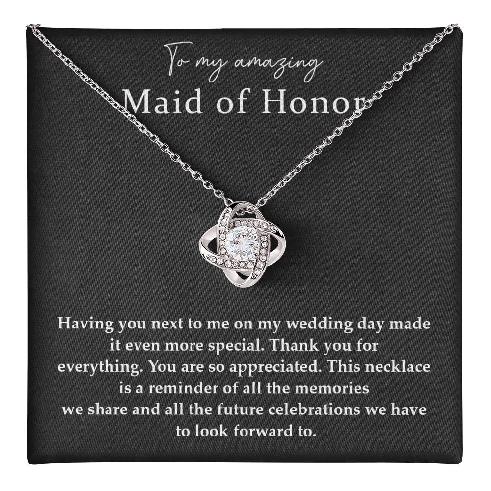 Wedding Day Necklace For Maid Of Honor Friendship Necklace For Maid Of Honor Jewelry Gift For Maid Of Honor Meaningful Gift For Maid Of Honor Emotional Gift For Maid Of Honor Special Gift For Maid Of Honor Necklace For Maid Of Honor Thank You Gift