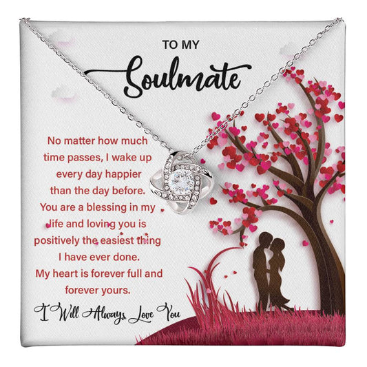 Soulmate Gift Necklace for Her – Message Card Box