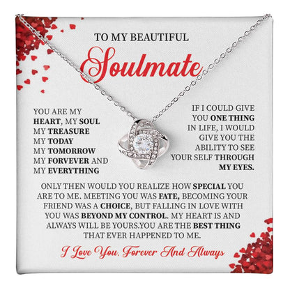 Soulmate Necklace Gift for Her with Gift Box
