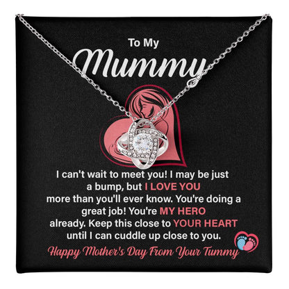 Mother’s Day Gift for Mom from Bump – Love Knot Necklace