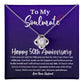 50th Anniversary Necklace for Soulmate