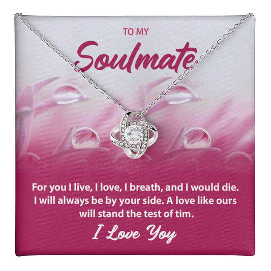 Romantic Soulmate Necklace Gift – Message Card Jewelry Box