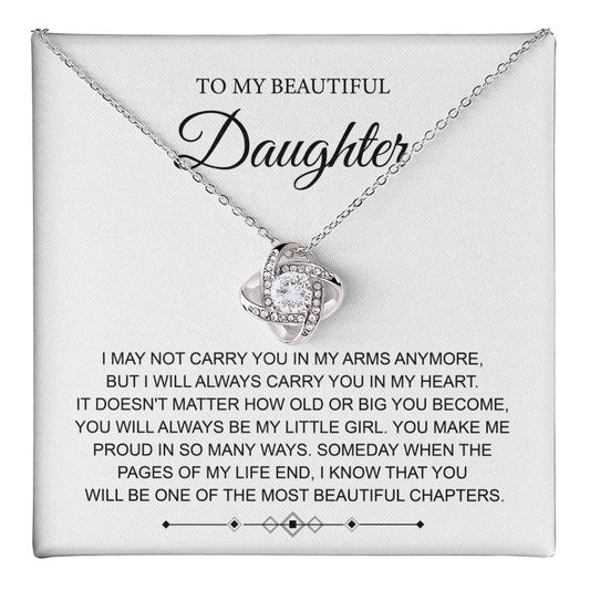 To My Daughter Necklace – From Parent with Love