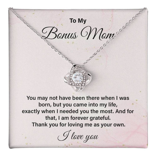 Bonus Mom Necklace Gift from Stepchild with Message