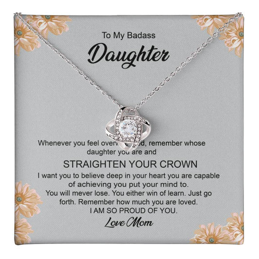 Badass Daughter Gift from Mom Necklace