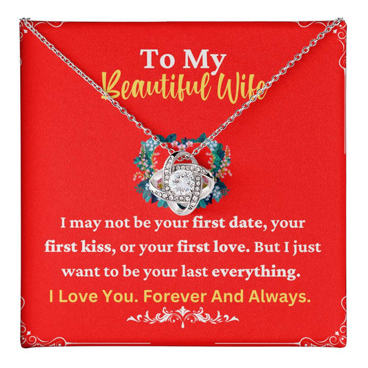 Wife Necklace Gift with Forever Love Message
