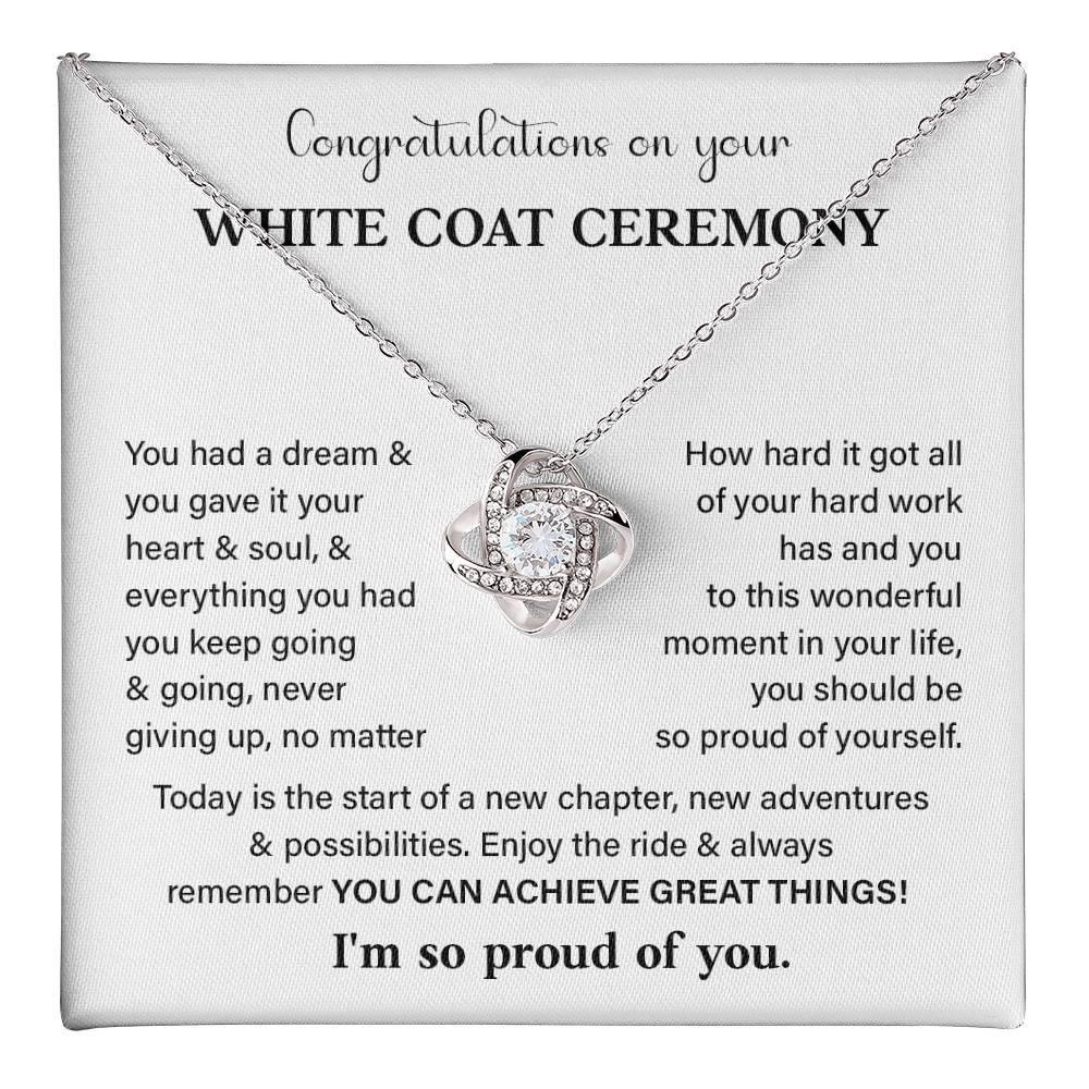 Congratulations On Your White Coat Ceremony White Coat Ceremony Congratulations Necklace New Beginnings Jewelry Meaningful Gift Supportive Gift Emotional Connection Necklace Motivational Jewelry You Are Amazing Necklace