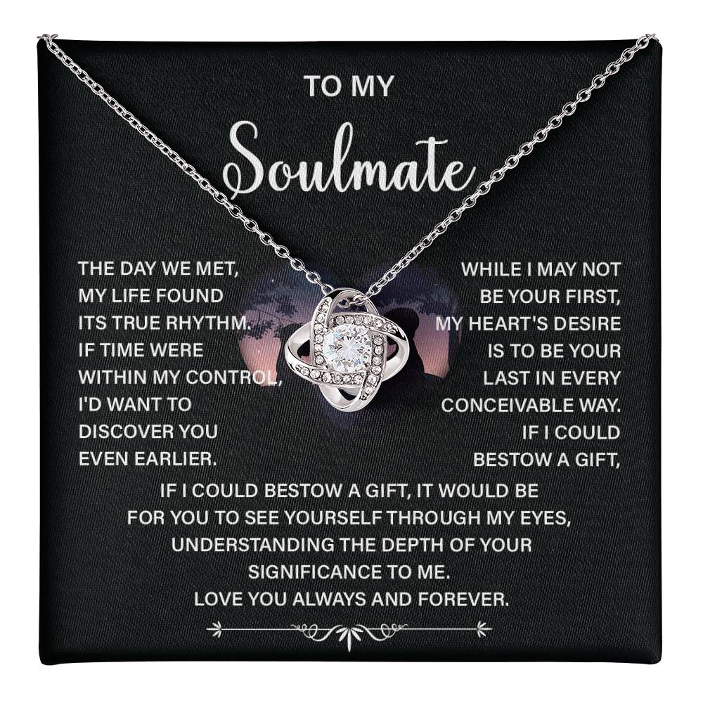 Soulmate Necklace Gift – Love You Always & Forever