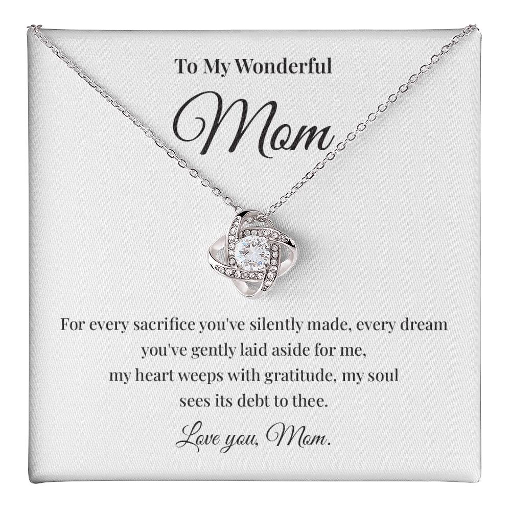 To My Wonderful Mom Best Mom Ever Necklace Spiritual Bond With Mom Necklace Wonderful Mom Necklace Gift Gift For Mom Thoughtful Gift For Mom Unique Gift For Mother-child Bond Meaningful Gift For Mom Necklace For Family Bond