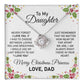 Christmas Necklace Gift for Daughter from Dad