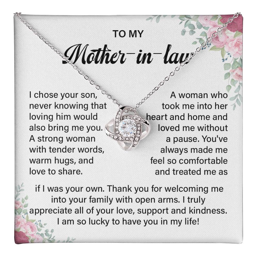 Mother-in-Law Necklace from Daughter-in-Law Gift Box