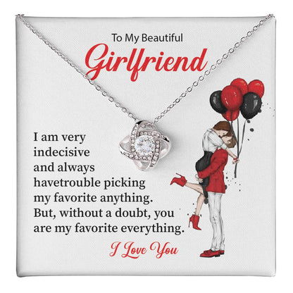 Romantic Necklace for Girlfriend with Gift Card Box