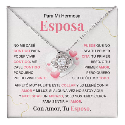 Collar para Esposa con Tarjeta de Amor de Esposo
