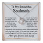 Heartfelt Necklace Gift For Soulmate With Message Card