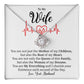 Wife Jewelry Gift from Husband with Love Message