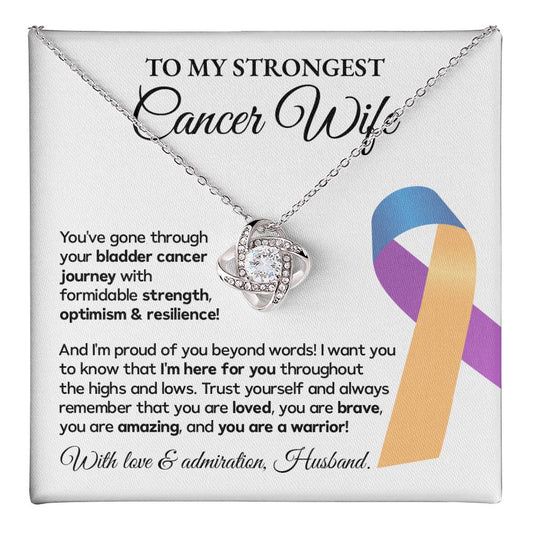Bladder Cancer Wife Gift from Husband – Message Card