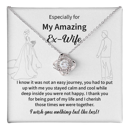 Thoughtful Ex-Wife Necklace Gift with Message Card