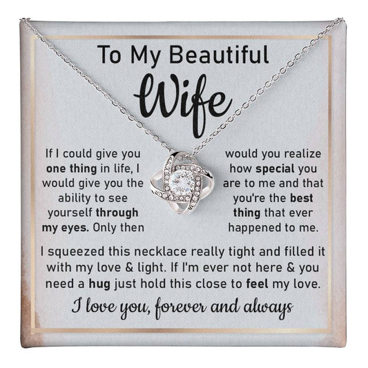 Necklace Gift for Wife with Romantic Message Card