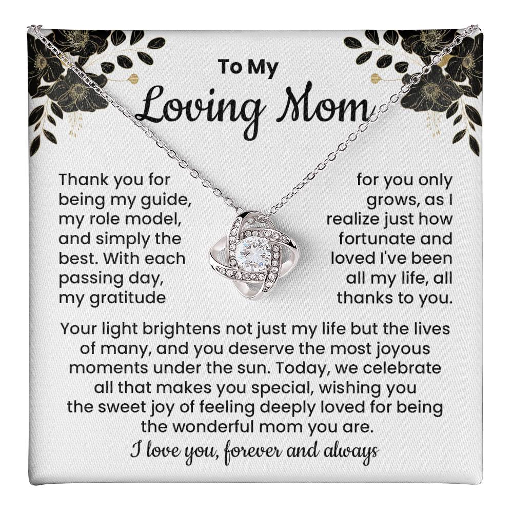 Loving Mom Necklace Gift from Daughter or Son