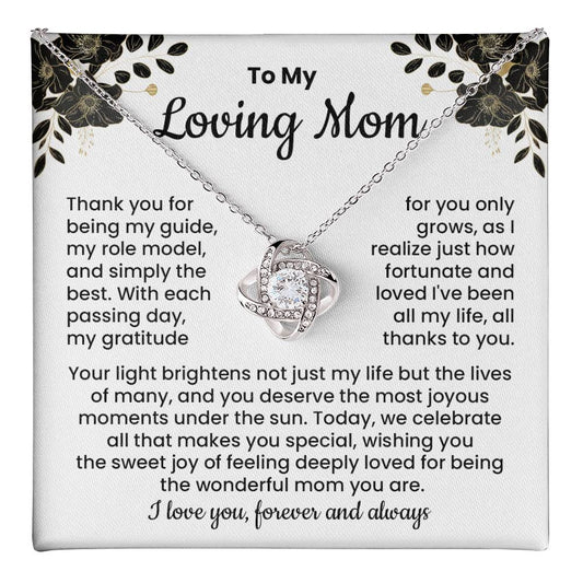 Loving Mom Necklace Gift from Daughter or Son