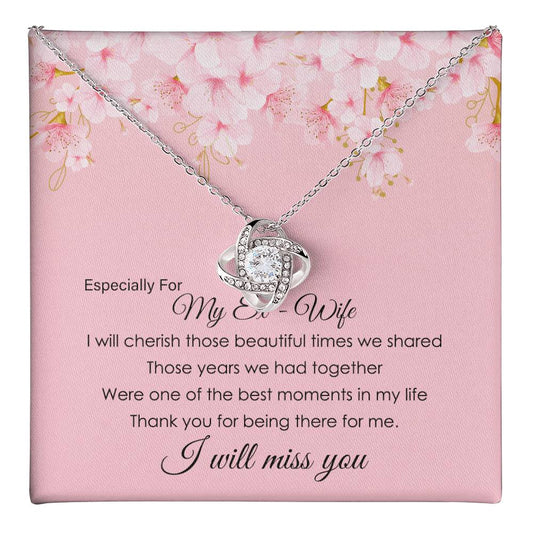 To My Ex-Wife Necklace Gift – With Message Card