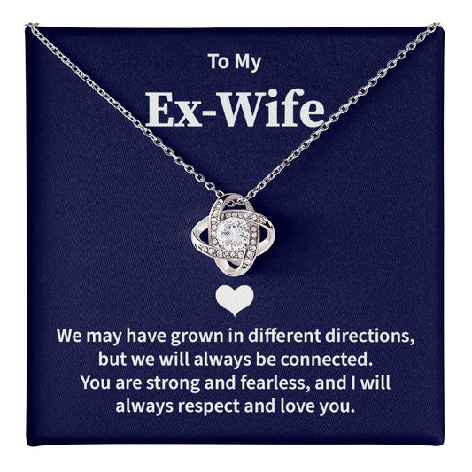 Ex-Wife Necklace Gift from Ex-Husband with Card