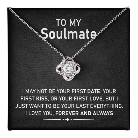 Soulmate Necklace Gift with Romantic Message Card