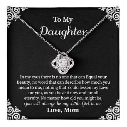 To My Daughter Necklace Gift from Mom – Eternal Love and Beauty Jewelry