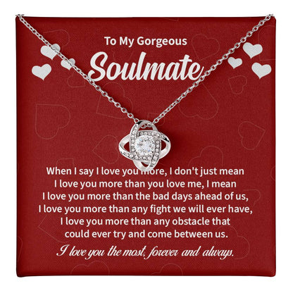 Soulmate Necklace Gift with Message Card & Gift Box